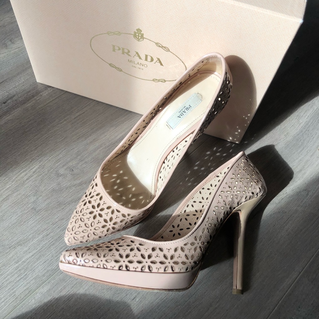 Prada Nude Vernice San Gal Pump